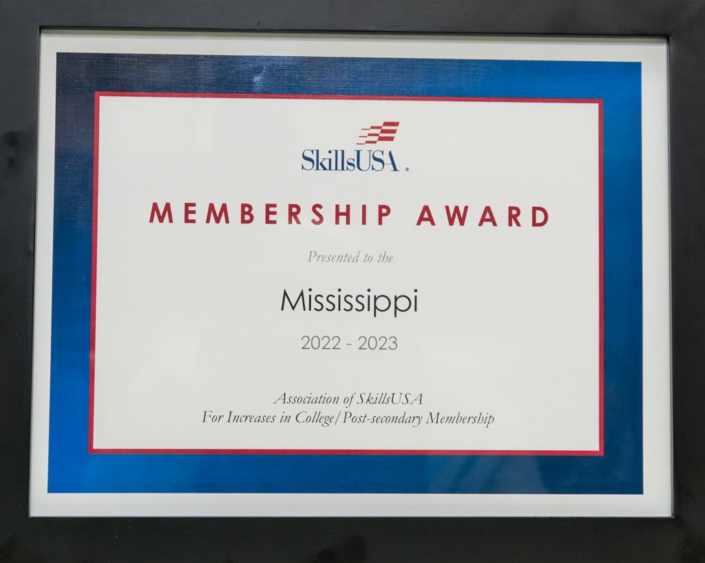 SkillsUSA Membership Award