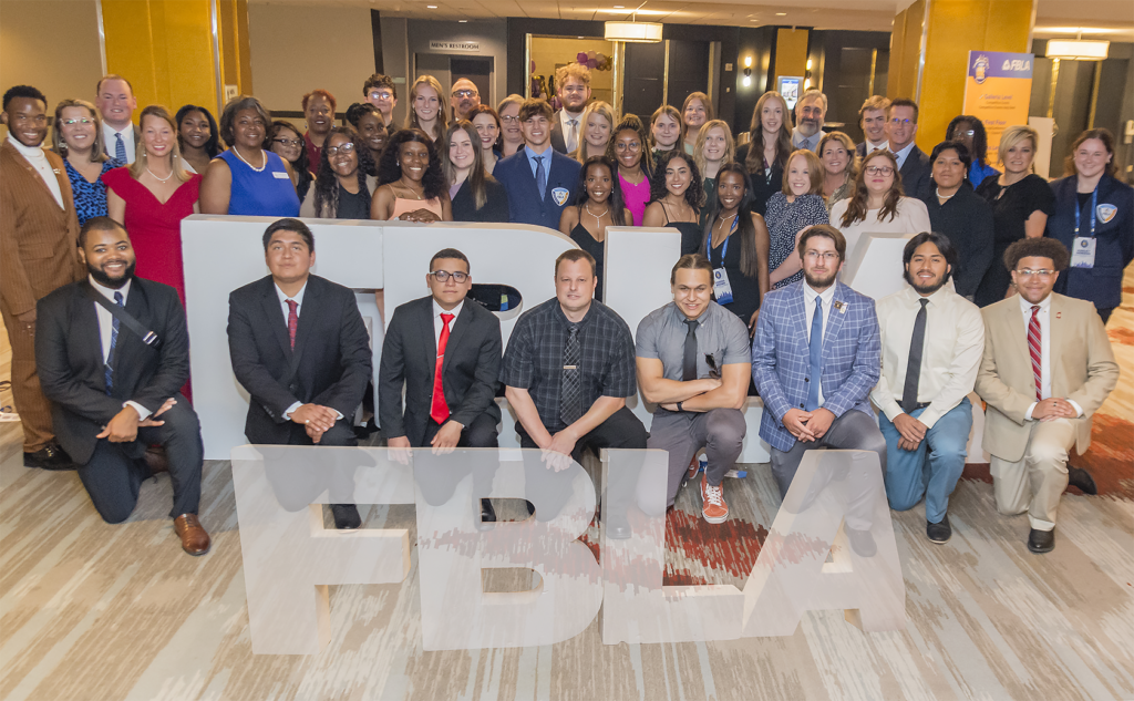 FBLA Group photograph at the 2023 National Leadership Conference in Atlanta, GA